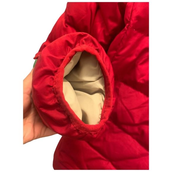 HUNTER Red Puffer Coat w/ Real Fox Fur Trim (Detachable) | Size S | Pre-Owned - Picture 4 of 14